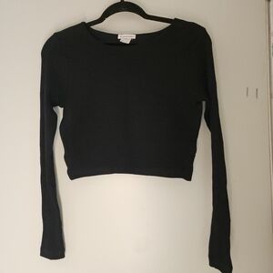 Club Monaco Ribbed Cropped Sweater, Small